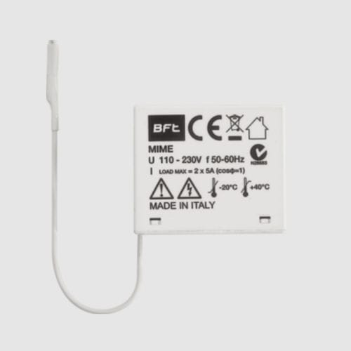 Receptor rádio - MIME AC - BFT - para controle remoto / 433 MHz