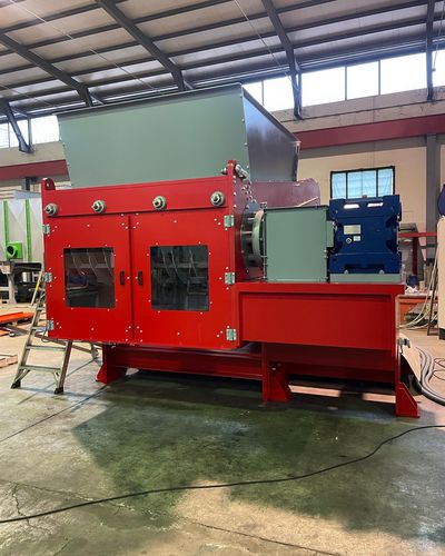 Triturador de 1 eixo - SGS - SFH SRL LEOPARD IMPIANTI - para madeira / de papel / para resíduos sólidos e a granel