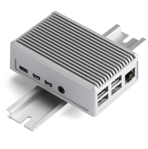 Caixa de montagem Raspberry Pi - RPHD series - TAKACHI Electronics Enclosure Co., Ltd. - para trilhos DIN / retangular / em alumínio