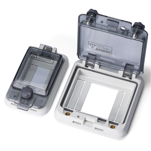 Caixa de montagem com porta transparente - IW series - TAKACHI Electronics Enclosure Co., Ltd. - de embutir / retangular / quadrada