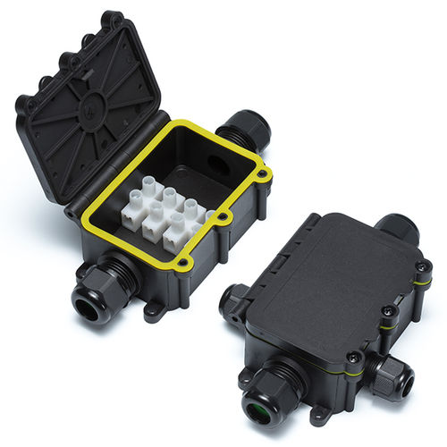 Caixa de passagem elétrica de embutir - JW HINGED - TAKACHI Electronics Enclosure Co., Ltd. - IP68 / em poliamida / para rede industrial
