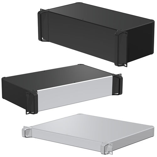 Caixa de montagem rack de 19" - AUXR series - TAKACHI Electronics Enclosure Co., Ltd. - retangular / em alumínio / em alumínio fundido