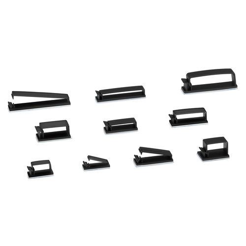 Fixador de cabo em poliamida - FCU series - TAKACHI Electronics Enclosure Co., Ltd. - autocolante / plano