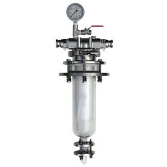 Carcaça de filtro em linha - Siga Filtration - monocartucho / para produtos químicos / em aço inoxidável