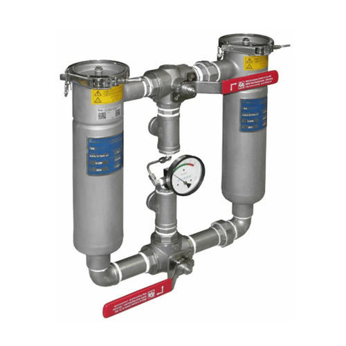 Carcaça de filtro duplex - Siga Filtration - multibolsas / para líquidos / em aço inoxidável