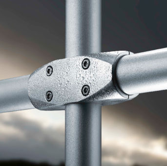 Conector de tubos cruzeta - 1688a - Ernst Brinck & Co. GmbH - em alumínio / de roscar