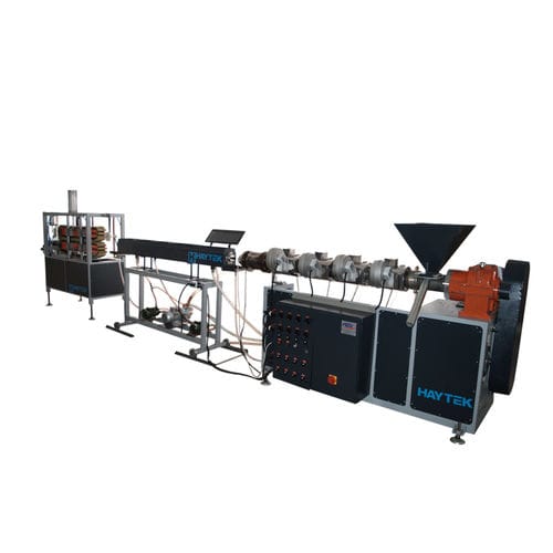 Linha de extrusão para tubulações - HF HAYTEK PLASTIC AND PLASTIC MACHINERY CO - para PVC