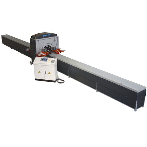 Chaveteira vertical automática - HDS500C - HF HAYTEK PLASTIC AND PLASTIC MACHINERY CO - para tubos em PE / para perfis em PVC