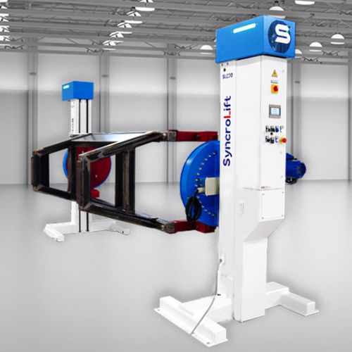 Posicionador com cabeçote móvel e contra-ponta - Syncrolift - SIDEROS Engineering - hidráulico / eletromecânico / motorizado