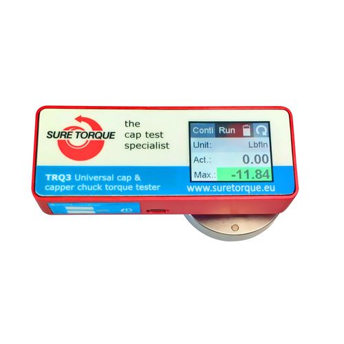 Medidor de torque portátil - TRQ3 - Sure Torque Europe ltd - para cápsulas de garrafas / para calibração / para torque de desparafusamento