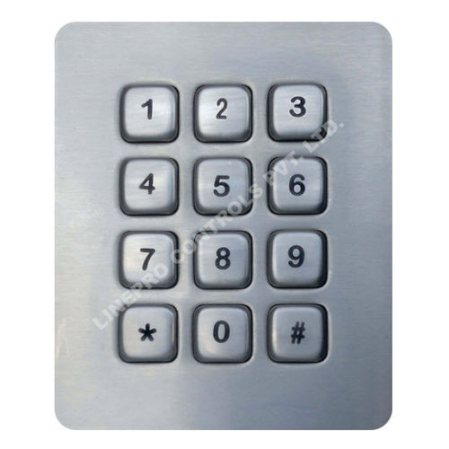 Teclado numérico 12 teclas - LP 2319 4 X 3 - LINEPRO CONTROLS PVT.LTD - embutido / antivandalismo / por medida