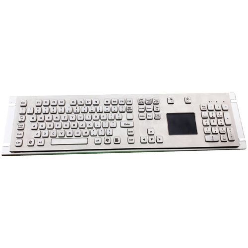 Teclado embutido - LP 3387 TP - LINEPRO CONTROLS PVT.LTD - para montagem em rack / com teclas mecânicas / mouse integrado com 2 teclas