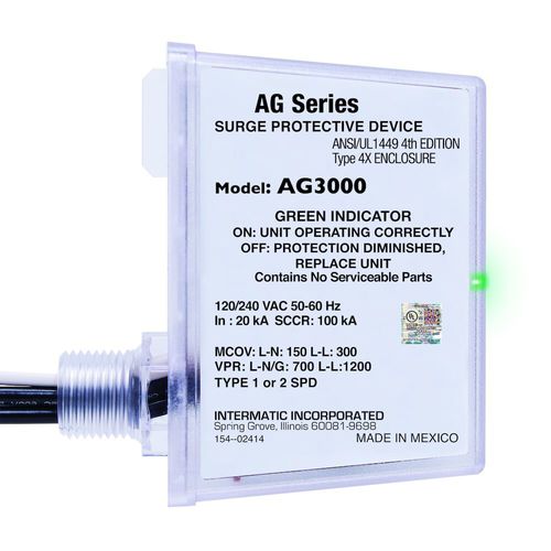 Dispositivo de proteção contra surtos de tipo 2 - AG3000 series - Grässlin by Intermatic - de tipo 1 / contra sobretensão / de exterior