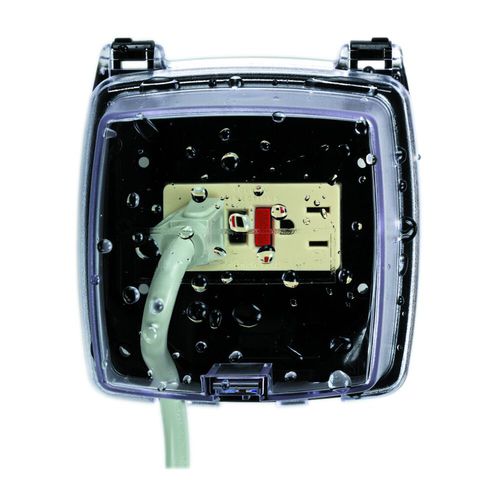 Caixa de montagem de parede - WP1020C series - Grässlin by Intermatic - retangular / em material plástico / para equipamento eletrônico