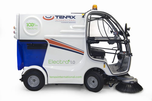 Varredeira para operador a bordo - ELECTRA 1.0 - Tenax International S.p.A. - elétrica / para via pública / compacta