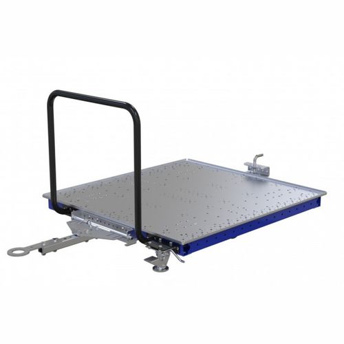 Carrinho de transporte - Q-100-0074  - FlexQube - metálico / com plataforma rebaixada / porta-paletes