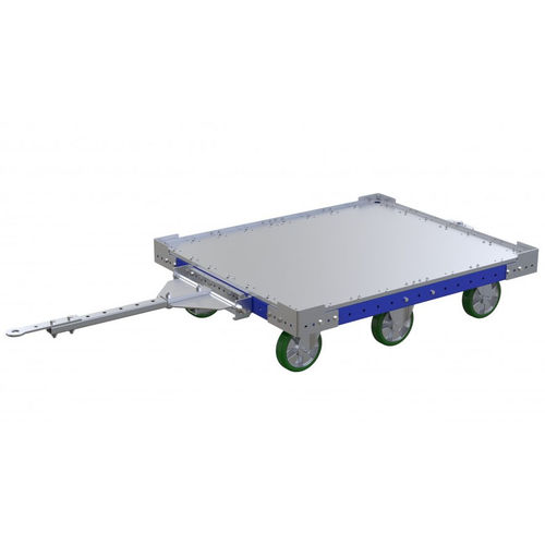 Carrinho de transporte - Q-100-0063  - FlexQube - metálico / com plataforma rebaixada / para cargas pesadas