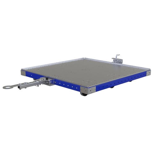 Carrinho de movimentação - Q-100-0354  - FlexQube - metálico / com plataforma rebaixada / com seis rodas