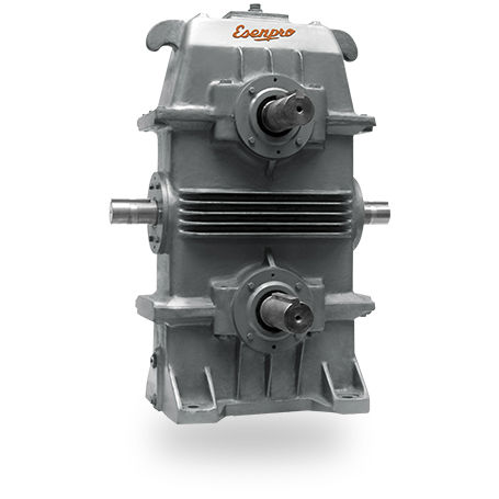 Redutor de rosca sem fim - Esenpro Power Transmission Pvt. Ltd. - de eixos ortogonais / com dois eixos de saída / de simples estágio
