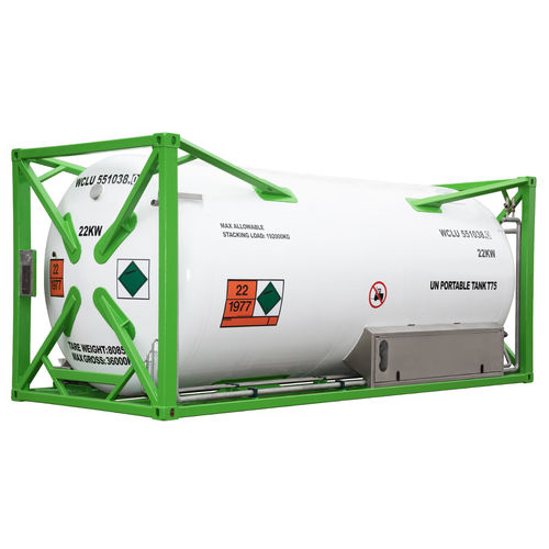 Tanque de nitrogênio - ISO VAC 20 - Wessington Cryogenics LTD - para gás liquefeito / de oxigênio / CO2