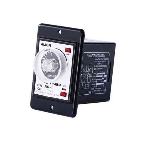 Relé temporizador analógico - AH2 - Wenzhou ALION electronics Co.,Ltd - multifuncional / ajustável
