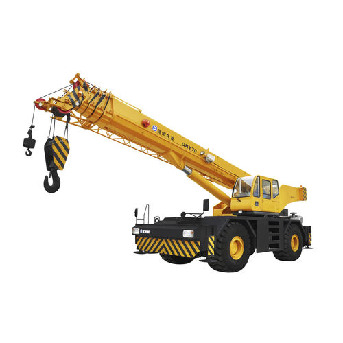 Guindaste móvel - RT70 - XUZHOU JIUFA CONSTRUCTION MACHINERY CO.,LTD - com lança / telescópico / para terrenos acidentados