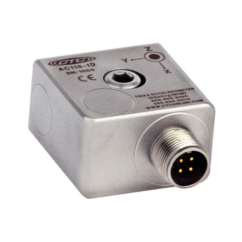 Acelerômetro triaxial - AC1, 2, 3  series - Connection Technology Center Inc. - biaxial / piezoelétrico