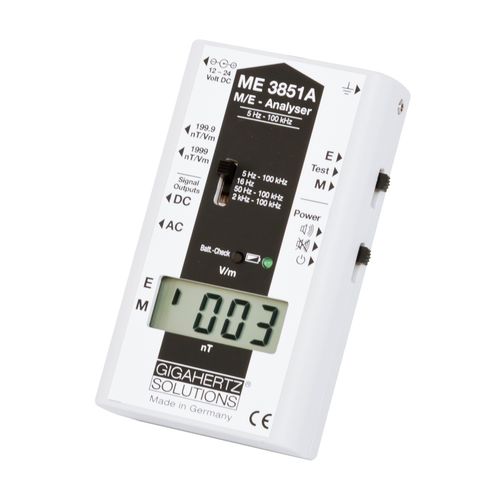 Medidor de campo elétromagnético - ME3851A - GIGAHERTZ SOLUTIONS - digital / para edifício / portátil