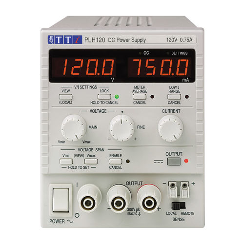 Fonte de alimentação elétrica de mesa - PLH Series - TTI - CA/CC / com saída simples / regulada