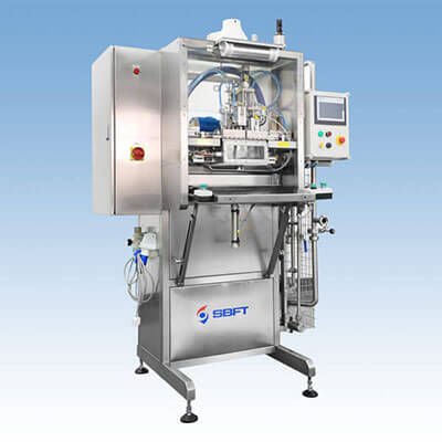 Envasadora de bag-in-box - ASP100S - Xi’an Shibo fluid technology co., Ltd (SBFT) - semiautomática / suco de fruta / para leite