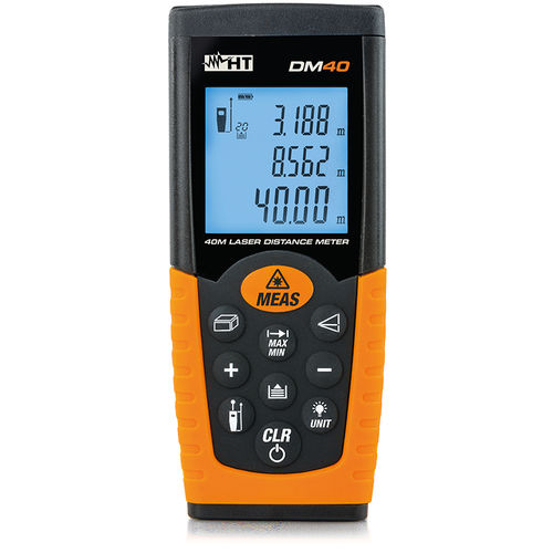 Medidor de distância a laser - DM 40 - HT - portátil / com display LCD / com medição indireta