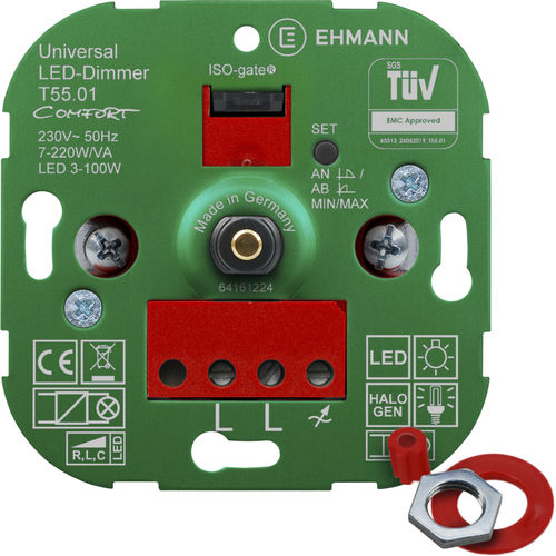 Relé de impulso com ajuste de luminosidade para LED - T55.01 - Bodo Ehmann GmbH