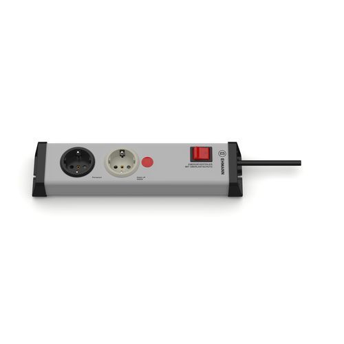 Tomada múltipla 2 tomadas - 0218x00022301 - Bodo Ehmann GmbH - com interruptor / com proteção para sobrecargas