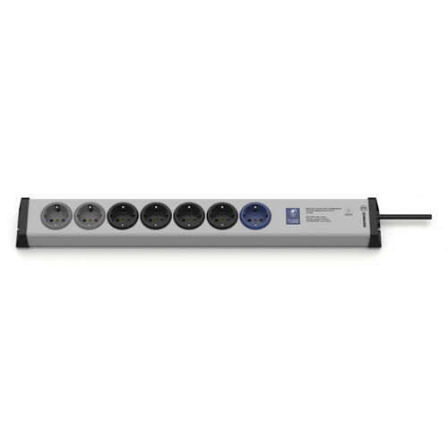 Tomada múltipla com proteção contra sobretensão - 0215x00078301 - Bodo Ehmann GmbH - 7 tomadas