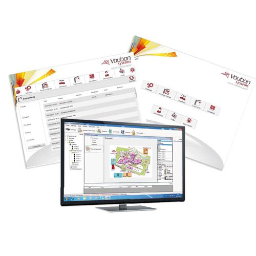 Software de gestão de controle de acesso e de segurança - VISOR-10 - Vauban Systems - de monitoramento