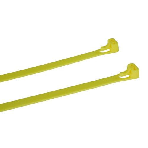 Abraçadeira de cabos em material plástico - CTR7.6-250Y	 - Vital Parts ltd - em nylon / reutilizável / autotravante