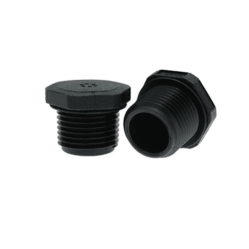 Tampão hexagonal - VENT092	 - Vital Parts ltd - com rosca / em nylon / de ventilação