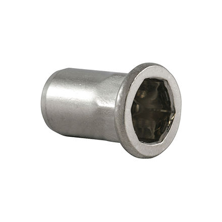 Porca semi-hexagonal - HEXATOP-E-FK - HONSEL-Group - rebite cego / em aço / em aço inoxidável
