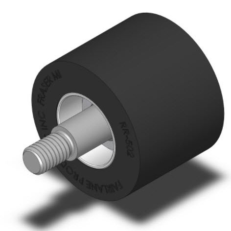 Rolo-guia - BR-502 series - Fairlane Products - em aço / de neoprene / com rolamento de esferas