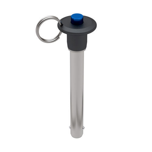 Pino trava rápida de botão - BACS series - Fairlane Products - com argola / em aço inoxidável