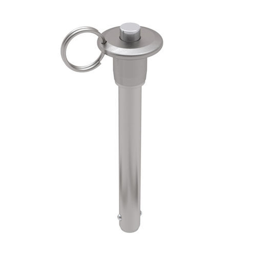 Pino trava rápida de botão - MBCCH series - Fairlane Products - com argola / em aço inoxidável