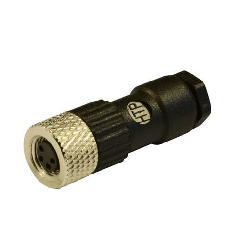 Conector M8 - 08FC4000 - H.T.P. - de alimentação elétrica / reto / circular