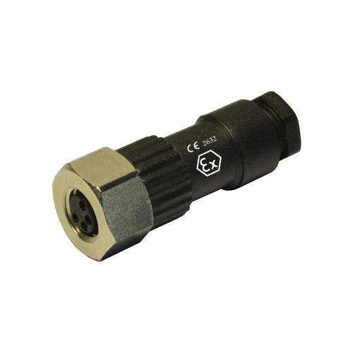 Conector M8 - 08FC4000-ATEX - H.T.P. - de alimentação elétrica / reto / circular