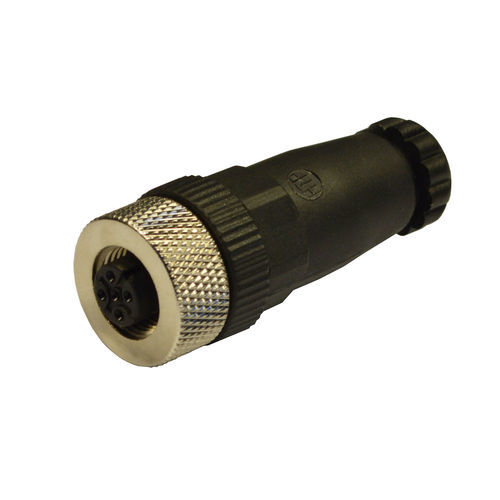 Conector M12 - 12FC4000 - H.T.P. - de alimentação elétrica / reto / circular