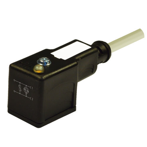 Conector para válvula solenoide - CM2N02VG1B063 - H.T.P. - de alimentação elétrica / CA/CC / 2 polos