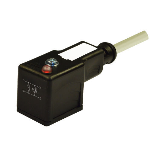 Conector para válvula solenoide - CM2N02VL1A0310 - H.T.P. - de alimentação elétrica / CA/CC / 2 polos