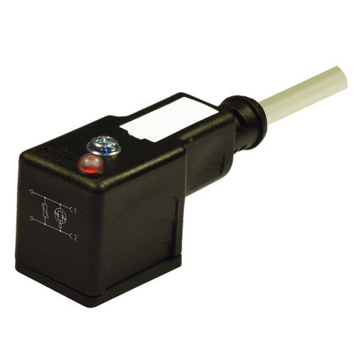Conector para válvula solenoide - CM2N02VL1A033 - H.T.P. - de alimentação elétrica / CA/CC / 2 polos