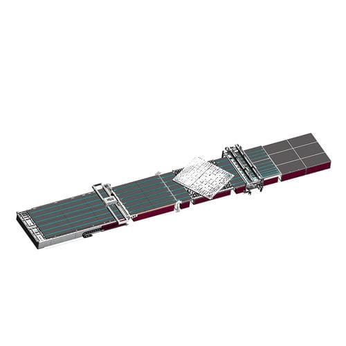 Máquina de corte quebra vidro - LiSEC - com faca / para vidro / para placas