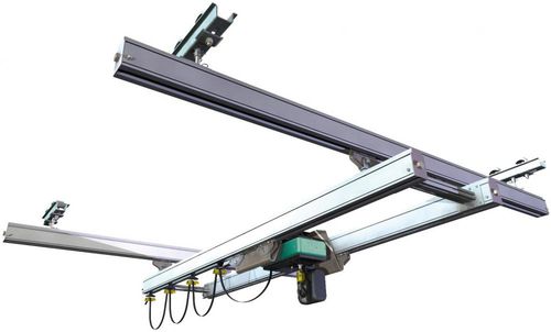 Ponte rolante de viga dupla - T0007 - Eurocrane(China)Co.,Ltd - suspensa / leve / perfil em aço