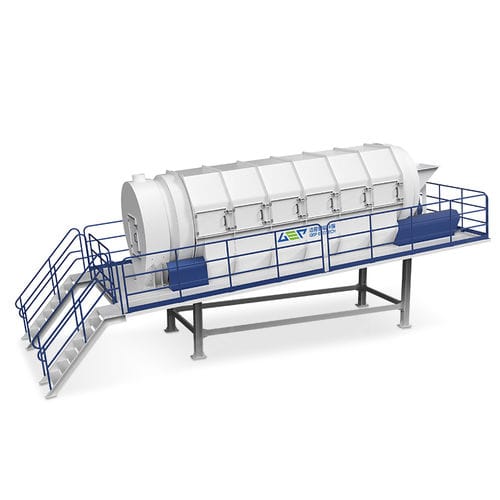 Peneira de separação - GTS series - GEP ECOTECH CO., LTD. - para reciclagem / de partículas secas / rotativa